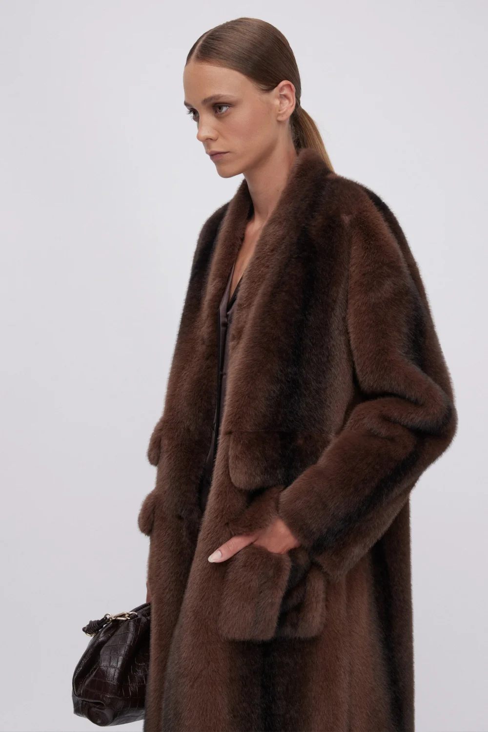 PELLICCIA IN VISONE ECOLOGICO ERMANNO SCERVINO